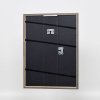Efekt rám z masívneho dreva profil 25 orechová hnedá 29,7x42 cm číre sklo