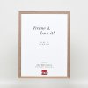 Efekt rám z masívneho dreva profil 25 orechová hnedá 29,7x42 cm číre sklo