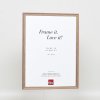 Efekt rám z masívneho dreva profil 25 orechová hnedá 29,7x42 cm číre sklo