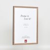 Efekt rám z masívneho dreva profil 25 orechová hnedá 29,7x42 cm číre sklo