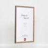 Efekt rám z masívneho dreva profil 25 orechová hnedá 29,7x42 cm číre sklo