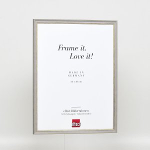 Efektný rám z masívneho dreva profil 25 sivý 30x30 cm antireflexné sklo