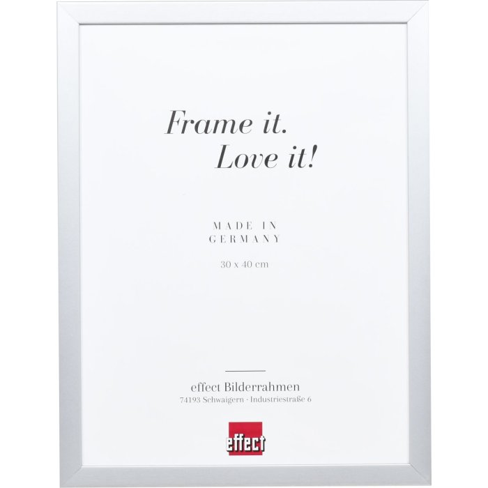 Drevený rám Top Cube 30x30 cm strieborný normálne sklo