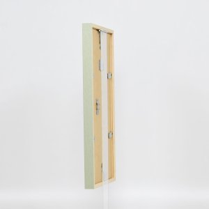 Efektný drevený rám profil 35 zelený 30x30 cm normálne sklo + dištančný rám
