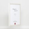 Efektný drevený rám profil 2070 antireflexné sklo 30x30 cm biely