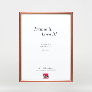 Efektný drevený rám profil 23 červená 30x40 cm antireflexné sklo