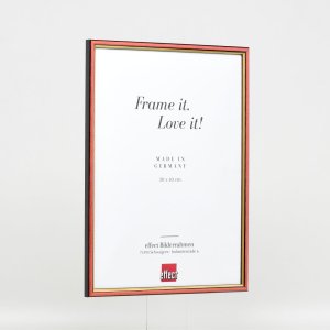 Efektný drevený rám profil 23 červená 30x40 cm antireflexné sklo