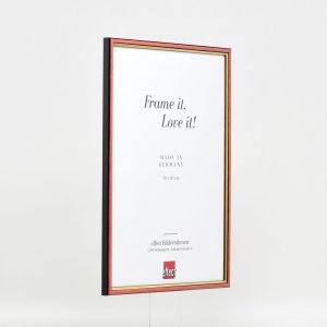 Efektný drevený rám profil 23 červená 30x40 cm antireflexné sklo