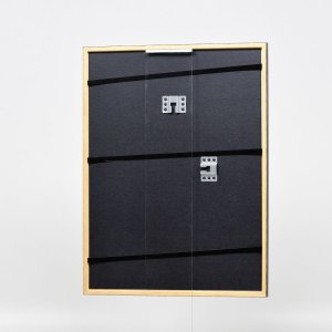 Efekt drevený rám profil 23 orechová hnedá 30x45 cm číre sklo