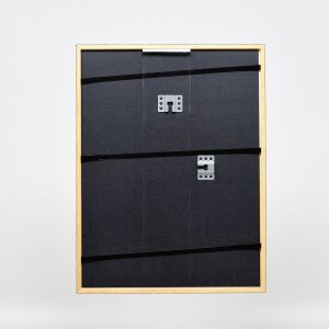 Efekt drevený rám profil 23 orechová hnedá 30x45 cm číre sklo