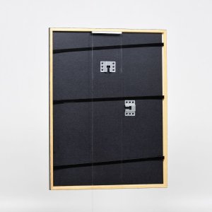 Efekt drevený rám profil 23 orechová hnedá 30x45 cm číre sklo
