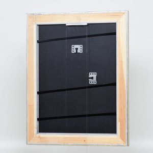 Efektný drevený rám profil 95 strieborný 30,5x91,5 cm antireflexné sklo
