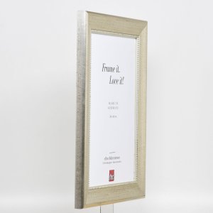 Efektný drevený rám profil 95 strieborný 30,5x91,5 cm antireflexné sklo
