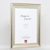 Efektný drevený rám profil 95 strieborný 30,5x91,5 cm antireflexné sklo