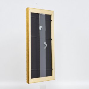 Efekt drevený barokový rám profil 37 starožitné zlato 30,5x91,5 cm múzejné sklo