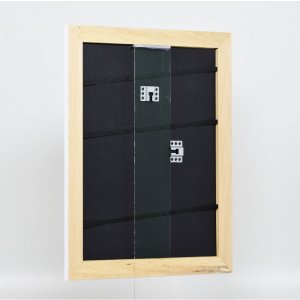 Efekt rám z masívneho dreva profil 30 biely 35x100 cm akrylové sklo