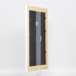 Efekt rám z masívneho dreva profil 30 biely 35x100 cm akrylové sklo