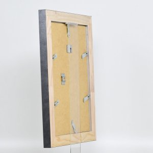 Efektný rám z masívneho dreva profil 28 strieborný 35x100 cm antireflexné sklo