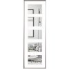 Walther plastový rám GALERIA na 5 fotografií 10x15 cm strieborný