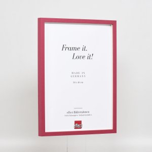 Efektný drevený rám profil 35 červený 40x50 cm normálne sklo + dištančný rám