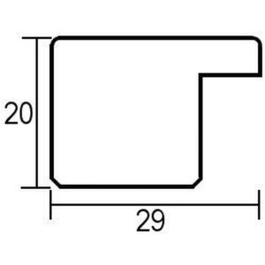Efektný obrazový rám 2311 antická zlatá 40x50 cm antireflexné sklo