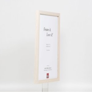 Efektný drevený rám profil 33 biely 42x59,4 cm antireflexné sklo