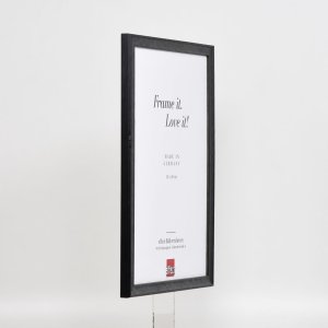 Efekt drevený rám profil 2070 normálne sklo 45x80 cm čierna