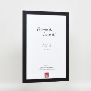Efektný drevený rám profil 2210 čierny 50x50 cm antireflexné sklo