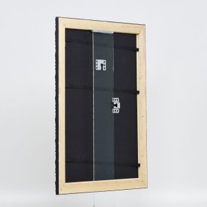 Efektný drevený rám profil 94 čierny 50x50 cm antireflexné sklo