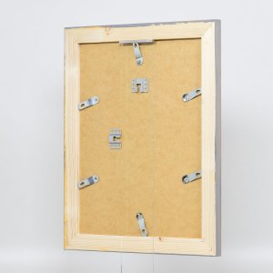 Efektný rám na obrazy z masívneho dreva 2240 sivý 50x50 cm normálne sklo