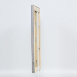 Efektný rám na obrazy z masívneho dreva 2240 sivý 50x50 cm normálne sklo