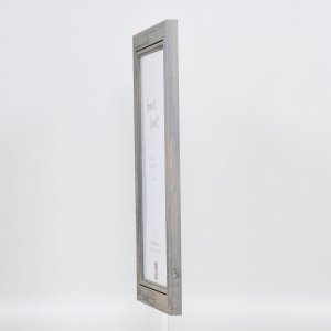 Efektný rám na obrazy z masívneho dreva 2240 sivý 50x50 cm normálne sklo