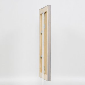 Efektný rám na obrazy z masívneho dreva 2240 sivý 50x50 cm normálne sklo