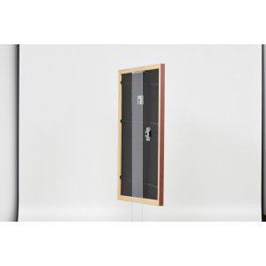 Efekt drevený rám profil 38 hnedý 50x70 cm normálne sklo