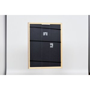 Efekt drevený rám profil 38 hnedý 50x70 cm normálne sklo