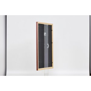 Efekt drevený rám profil 38 hnedý 50x70 cm normálne sklo
