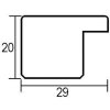 Efektový rám 2311 antracit 59,4x84,1 cm antireflexné sklo