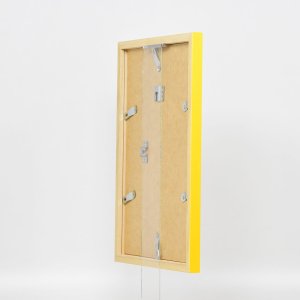 Drevený rám Top Cube 60x60 cm žlté antireflexné sklo