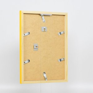 Drevený rám Top Cube 60x60 cm žlté antireflexné sklo