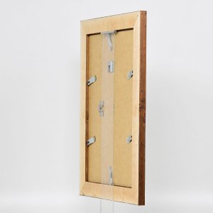 Efektný drevený rám 2400 hnedý 60x60 cm normálne sklo
