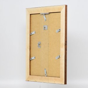 Efektný drevený rám 2400 hnedý 60x60 cm normálne sklo