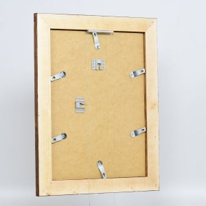 Efektný drevený rám 2400 hnedý 60x60 cm normálne sklo