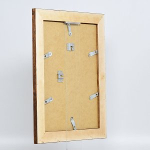Efektný drevený rám 2400 hnedý 60x60 cm normálne sklo