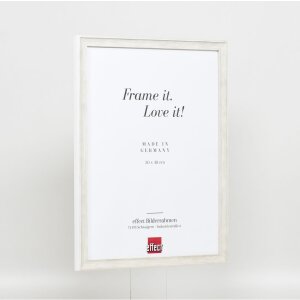 Efekt drevený rám profil 2070 normálne sklo 60x80 cm biely