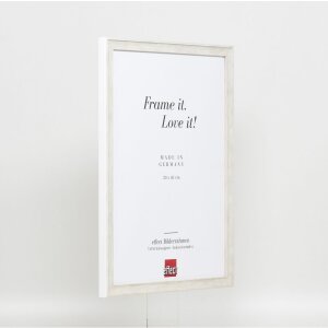 Efekt drevený rám profil 2070 normálne sklo 60x80 cm biely