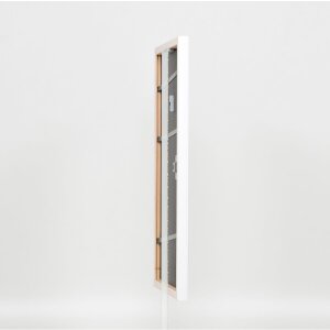 Efekt drevený rám profil 2070 normálne sklo 60x80 cm biely