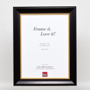 Efektný drevený rám profil 95 čierny 60x80 cm antireflexné sklo