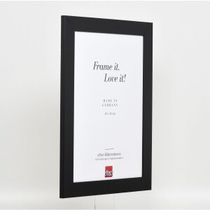 Efekt rám z masívneho dreva profil 30 čierny 60x90 cm múzejné sklo