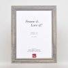 Efektný rám na obrazy z masívneho dreva 2240 sivý 61x91,5 cm akrylové sklo
