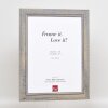 Efektný rám na obrazy z masívneho dreva 2240 sivý 61x91,5 cm akrylové sklo